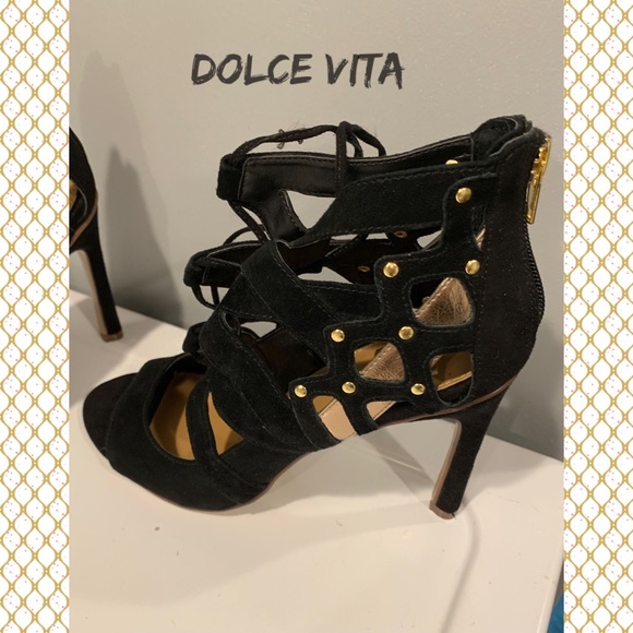 Dolce Vita Shoes - NWT Black 4” Dolce Vita Heels. Lace up.  Sz 8.5